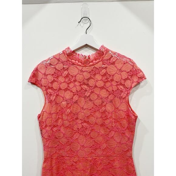 Lela Rose Lace Pattern Midi Length Dress - Picture 6 of 13